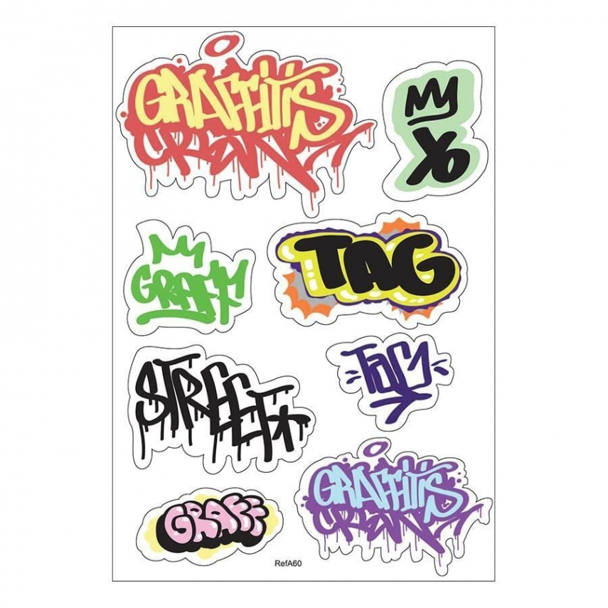 A Sticker selbstklebend graffiti Klebeband scrapbooking-A