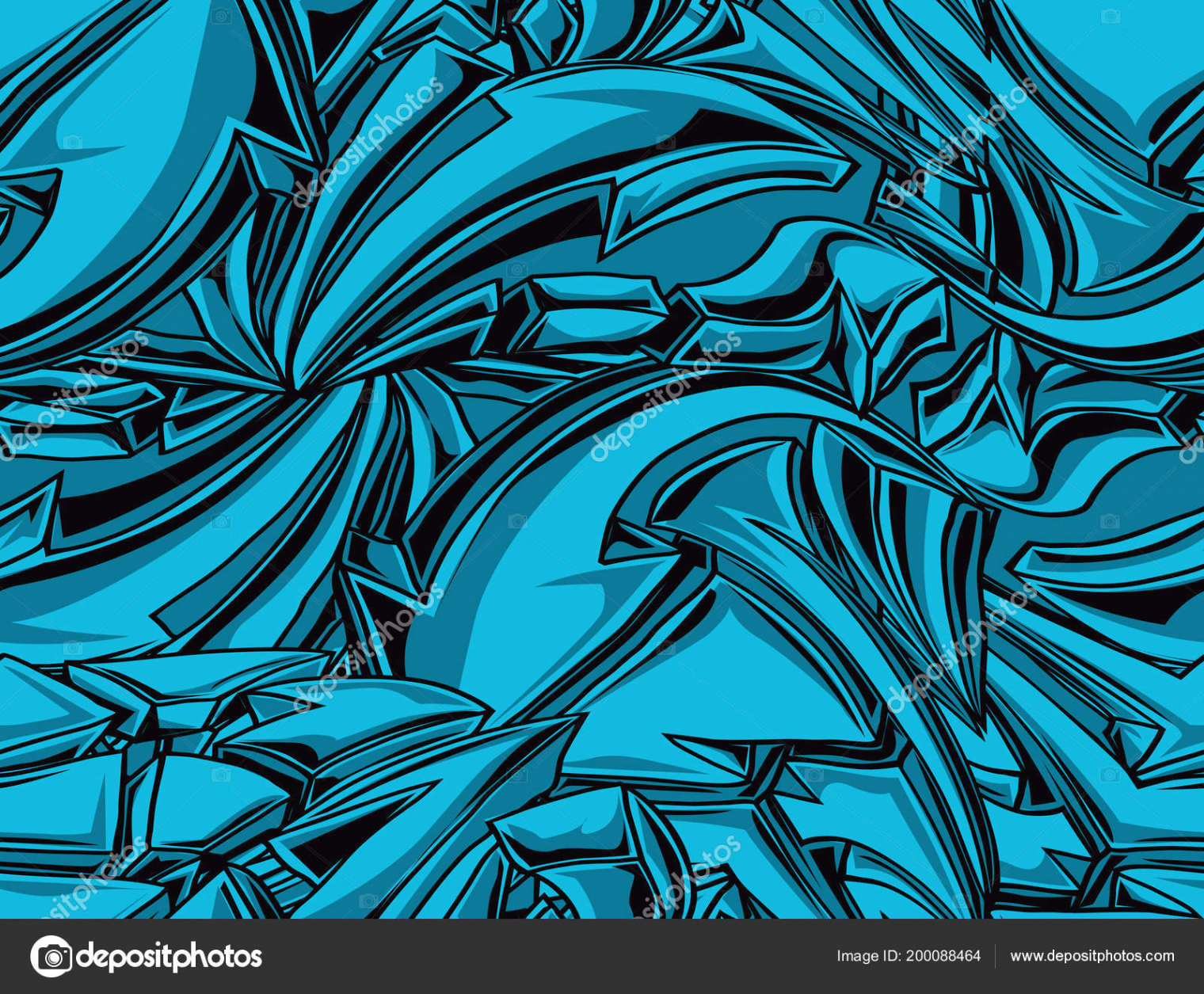 Abstrakte Blaue Graffiti Hintergrund Vektorillustration Stock