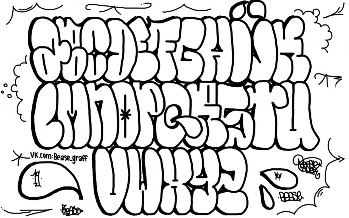 Alphabet by Bease  Graffiti words, Graffiti lettering, Graffiti