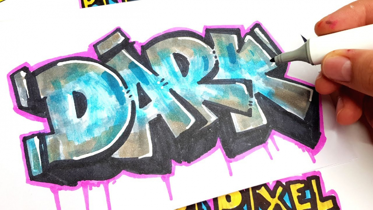 Anyone can draw - GRAFFITI - DARK