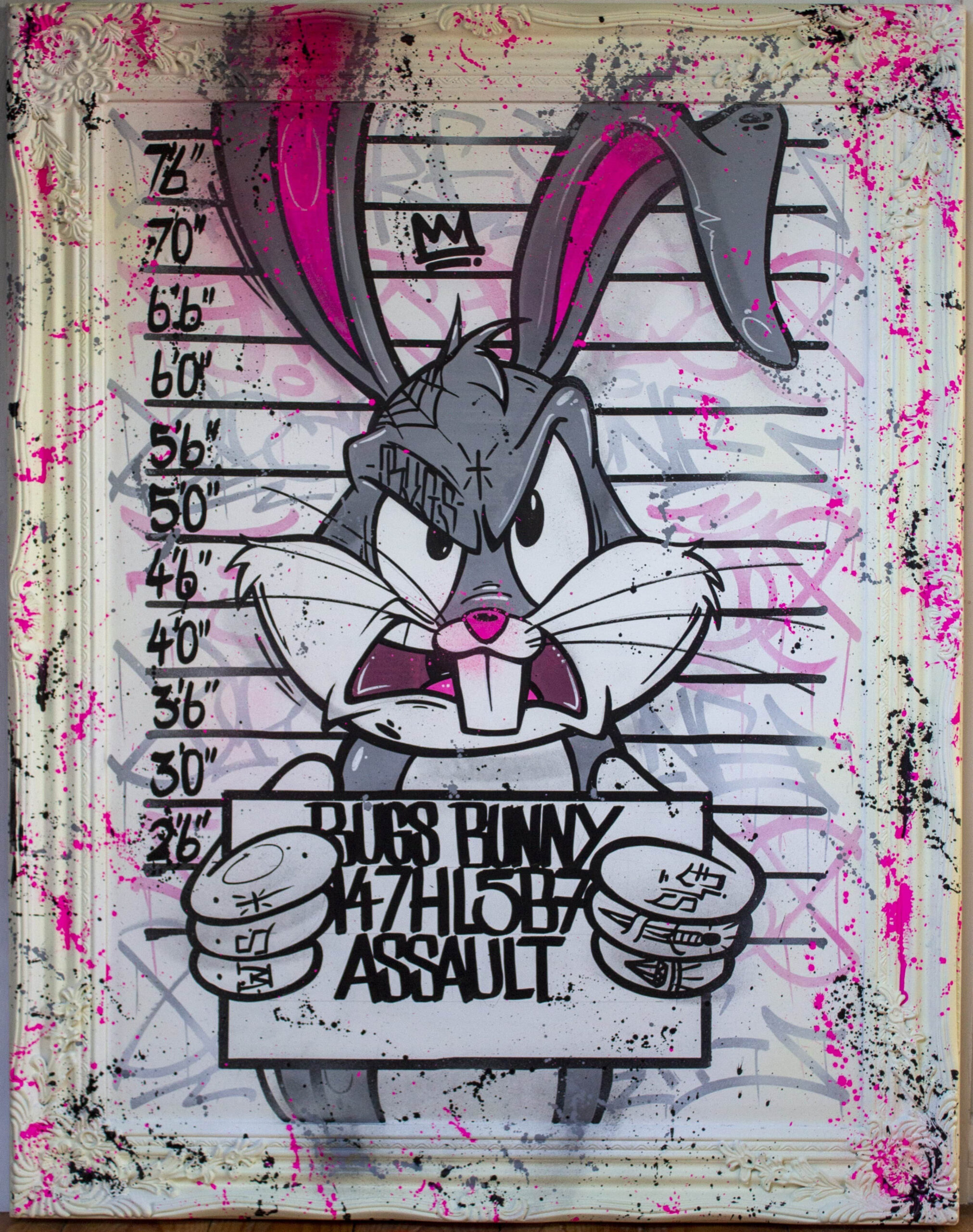 Bugs Bunny Mugshot  Bugs bunny drawing, Cartoon painting, Bunny