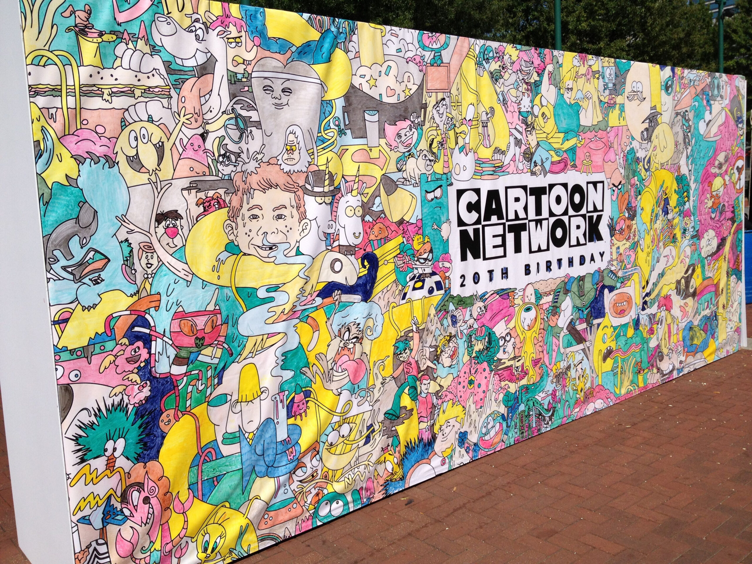 Cartoon Network th Birthday Mural  Graffiti murals, Street