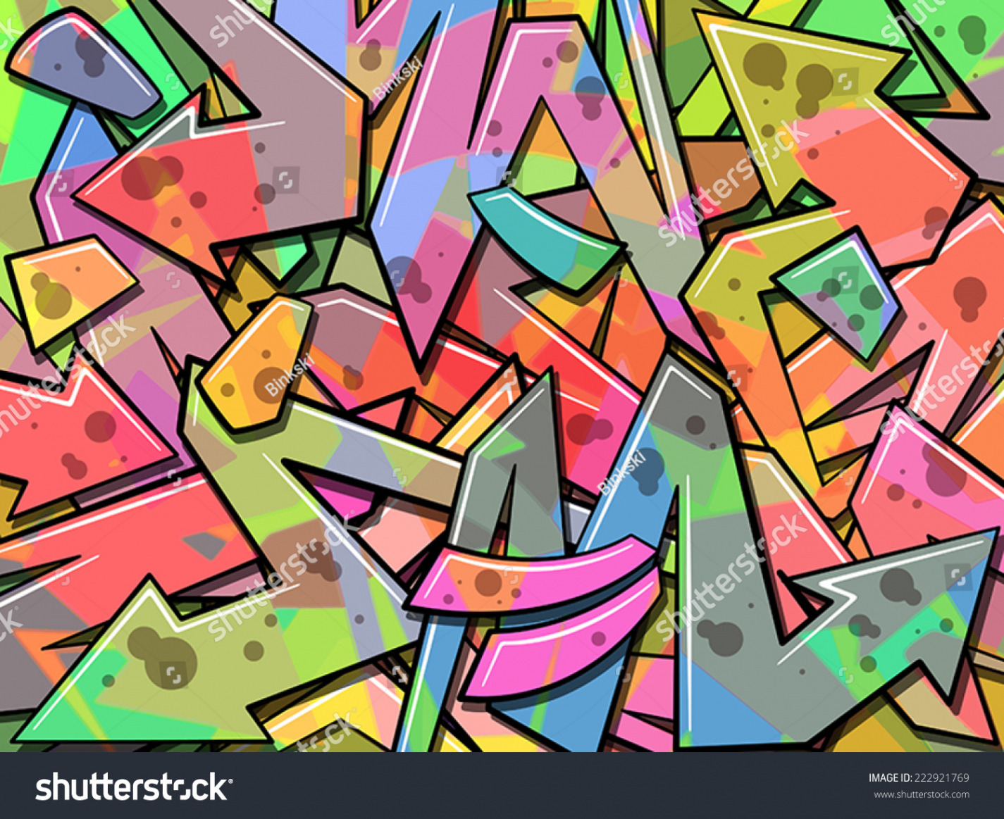 Colorful Graffiti Background Stock Vector (Royalty Free)