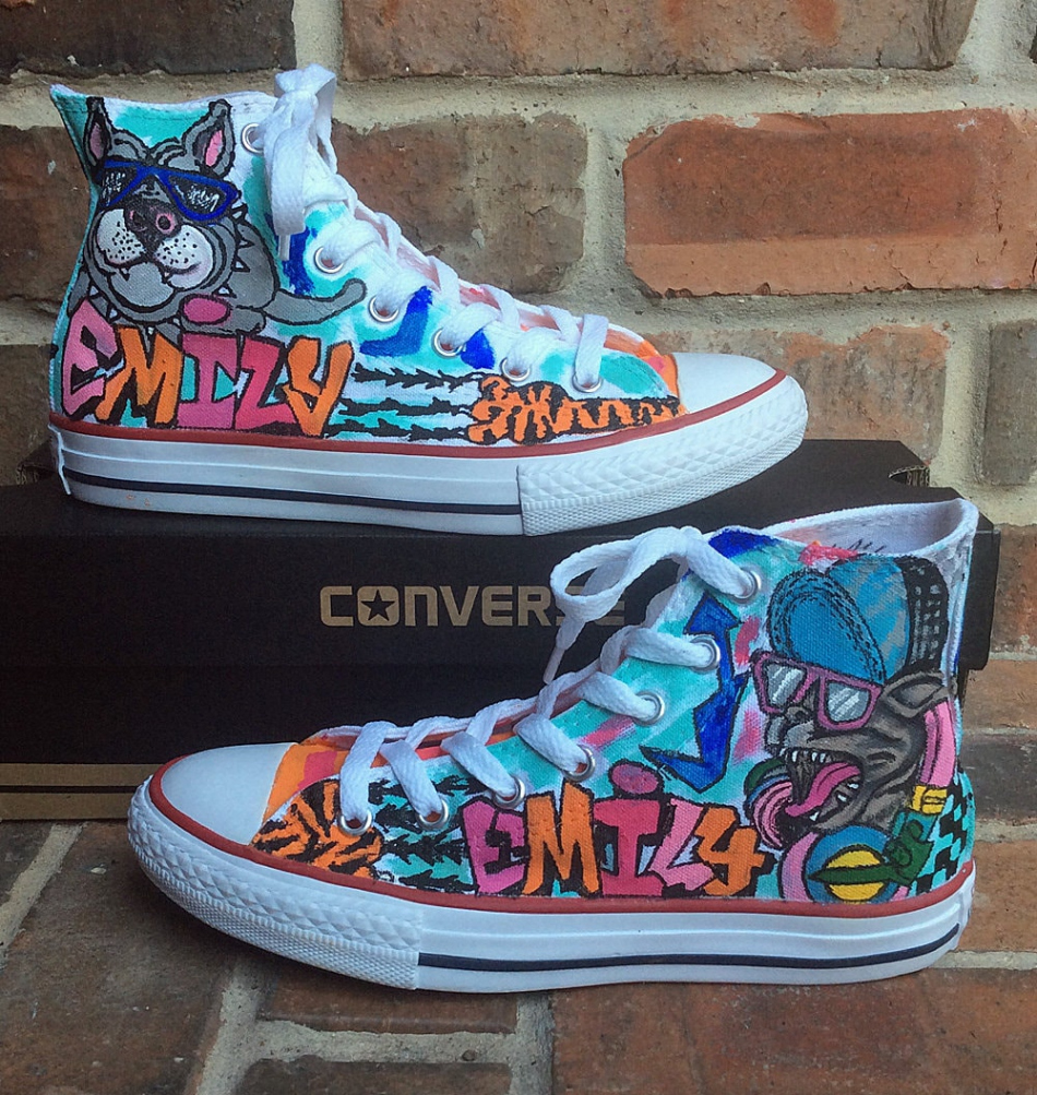 Custom Converse Handpainted Shoes Graffiti Art Painted - Etsy