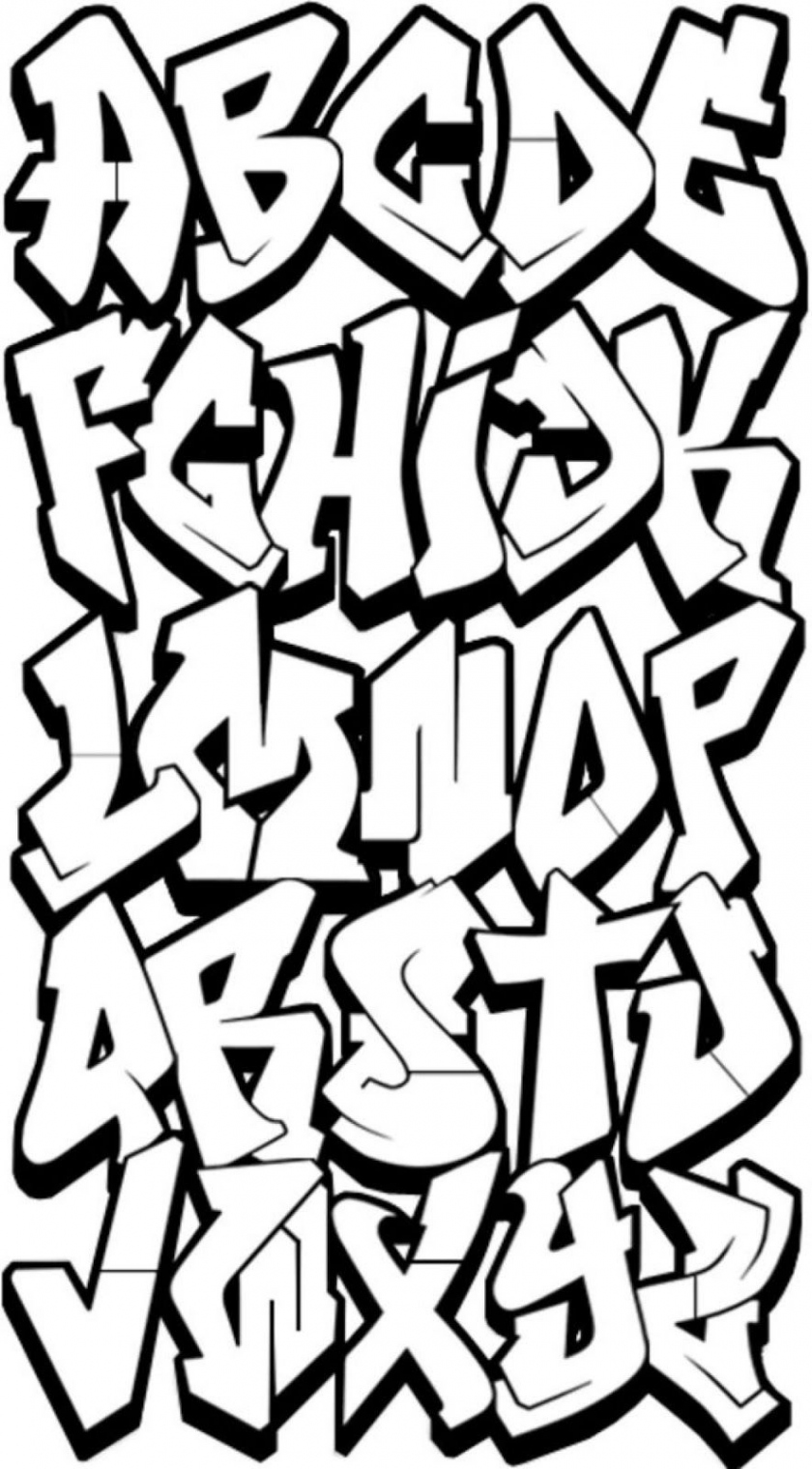 D Graffiti Letters AZ  Graffiti alphabet wildstyle, Graffiti