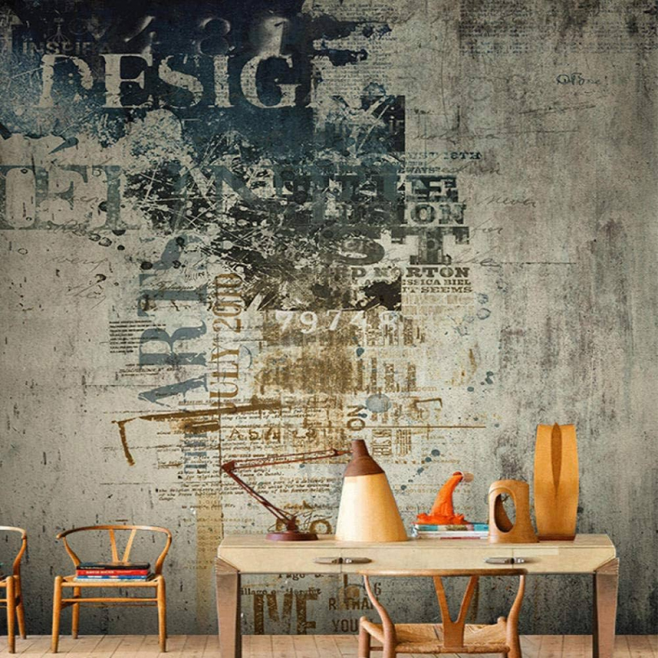 D Retro Graffiti Shattery Wall Photo Mural Wallpaper for Bedroom Living  Room Background Non-Woven Wallpaper  x  cm