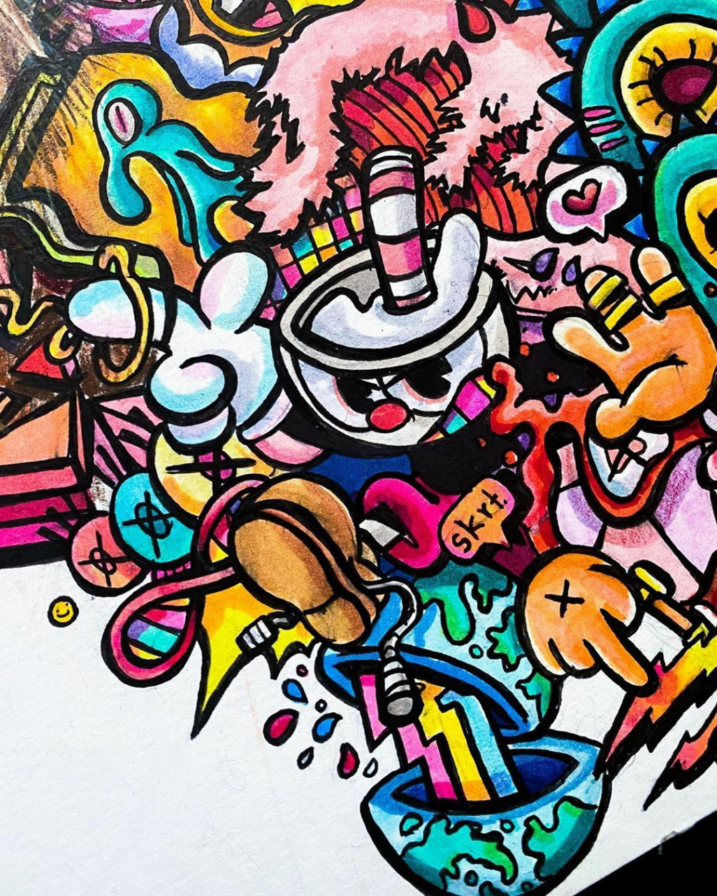 Doodle art  Graffiti doodles, Marker art, Doddle art