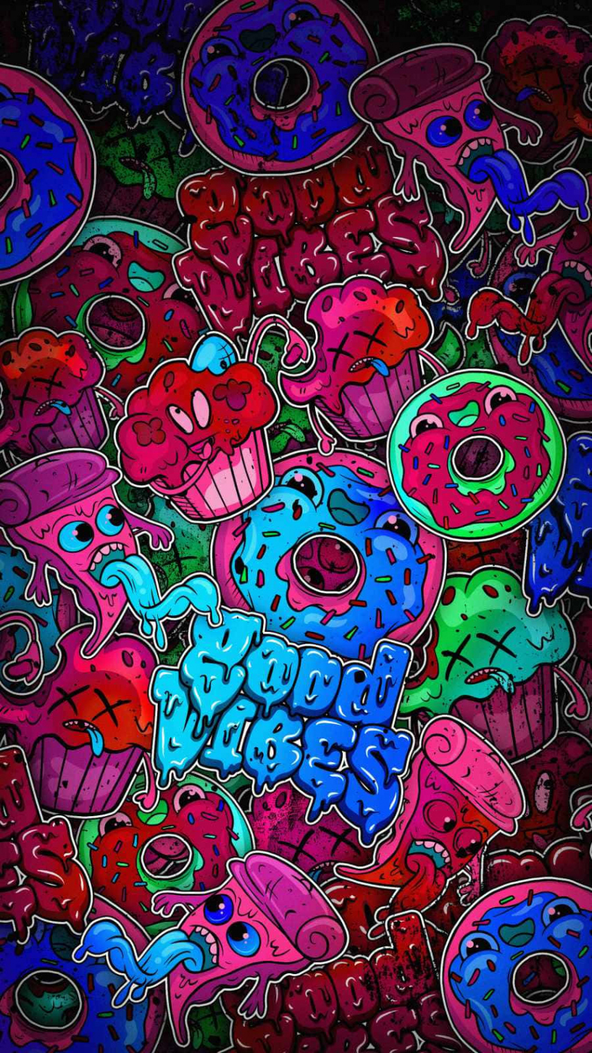 Download Awesome Trippy Good Vibe Graffiti Wallpaper  Wallpapers