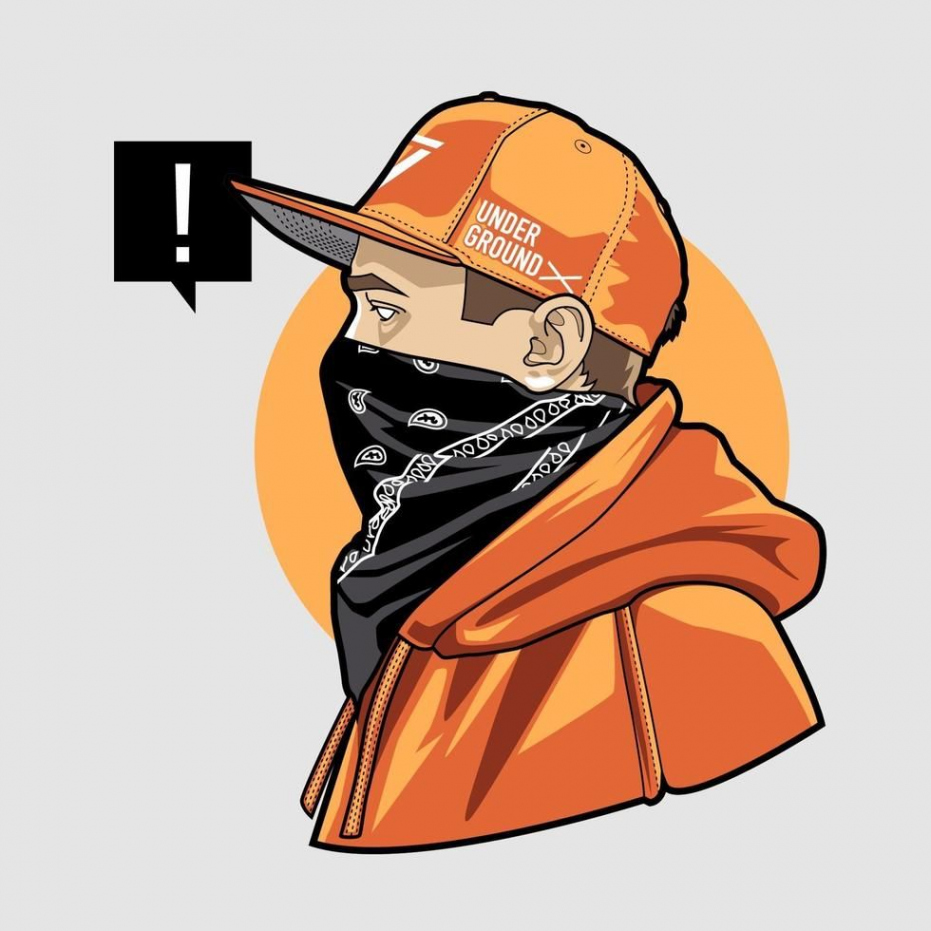 Download Man in Cap and Bandana Vector Art for free  Graffiti