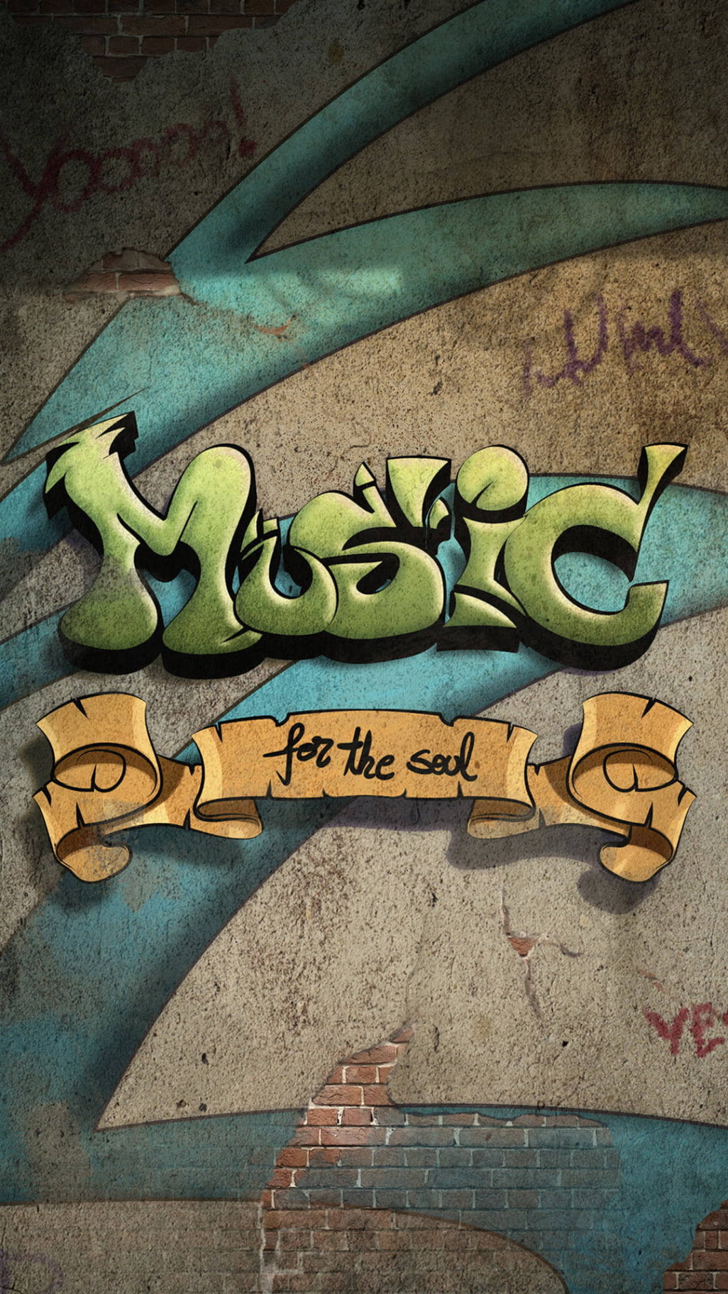 Download Music For The Soul Graffiti Iphone Wallpaper  Wallpapers