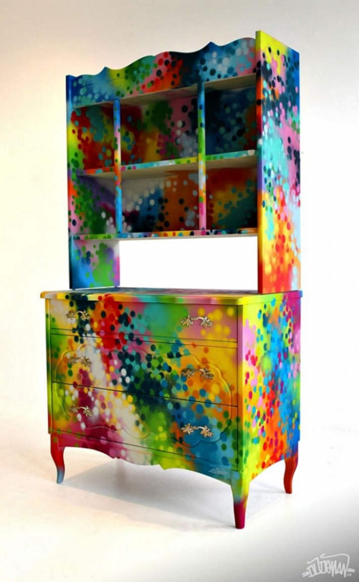 Eclectic Graffiti Furniture by Dudeman  HomeAdore