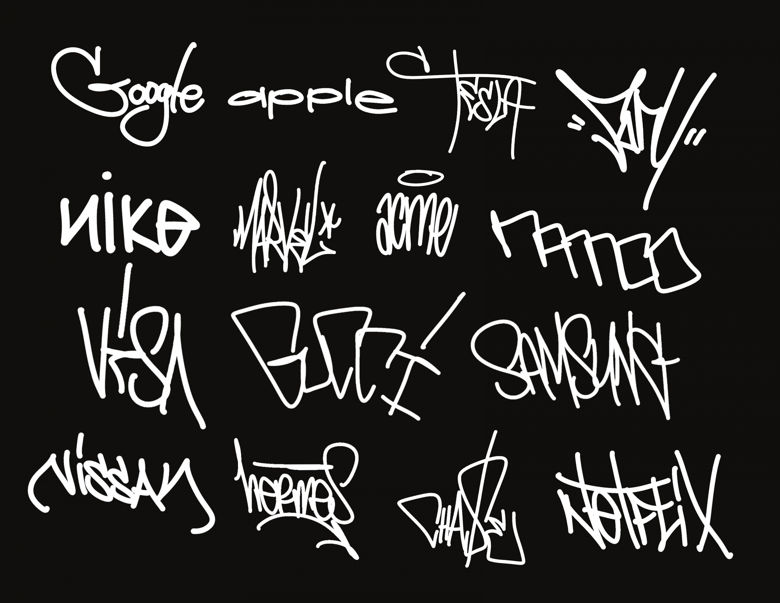 Erstellen Sie ein individuelles Handstyle-Graffiti-Tag mit Ihrem Namen oder  Ihrer Marke