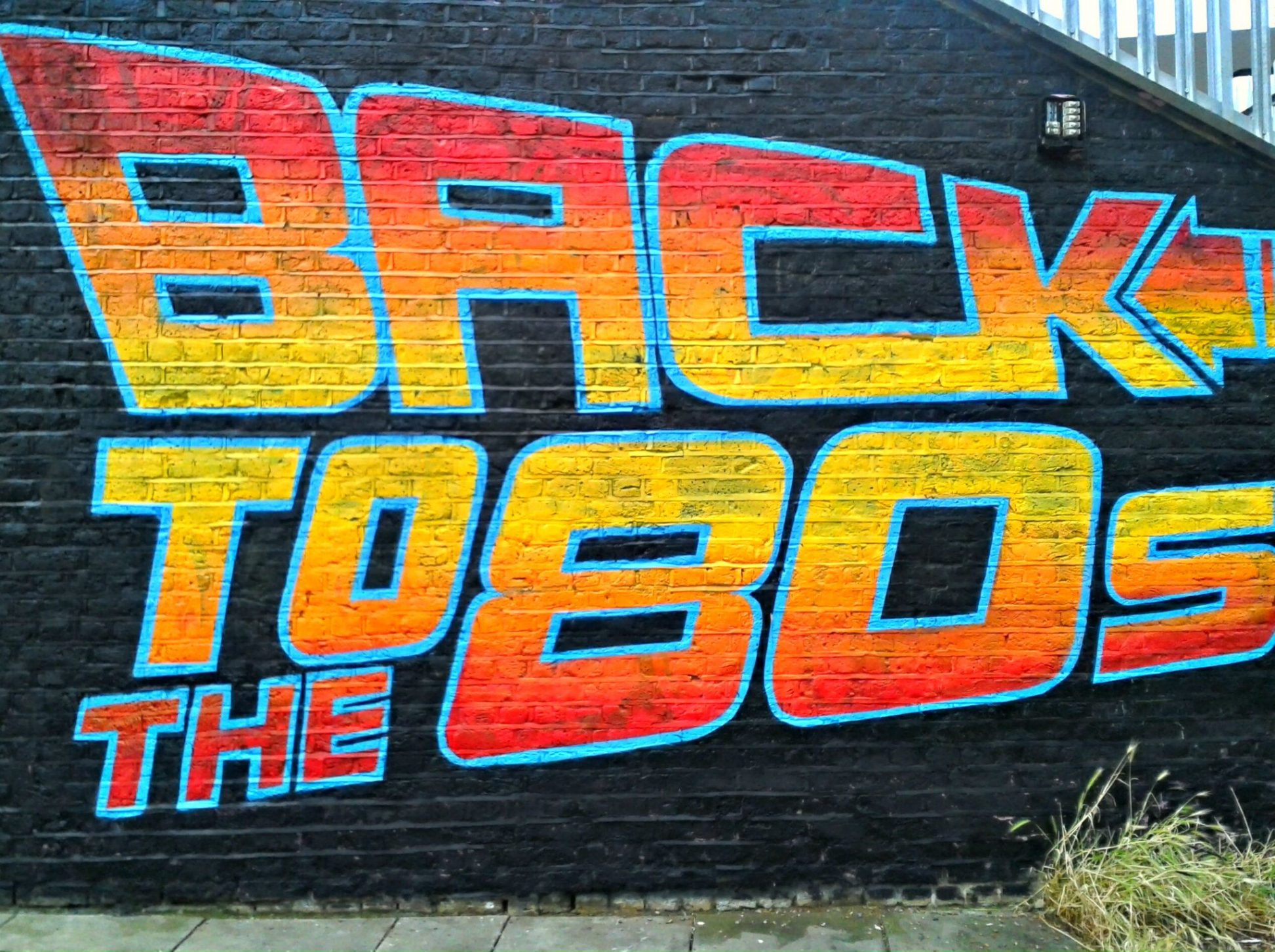 File:Graffiti in Shoreditch, London - Back to the s by Graffiti