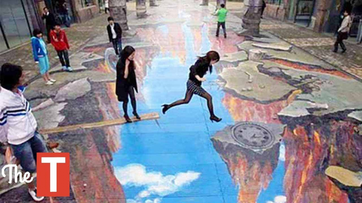 Genius Optical Illusions: D Street Art