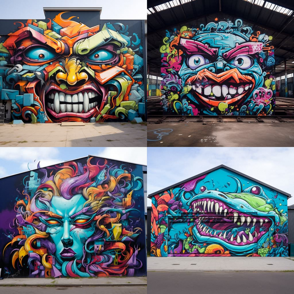 Graffiti AI Art Style - Vibrant Street Art Transformations