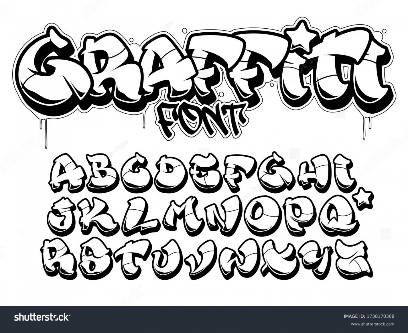 , Graffiti Alphabet Font Images, Stock Photos, D objects