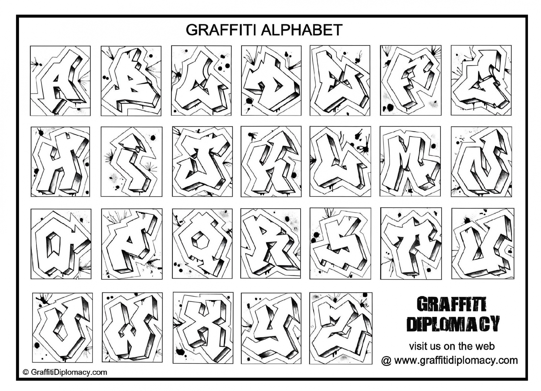 Graffiti alphabet, Graffiti lettering, Graffiti drawing