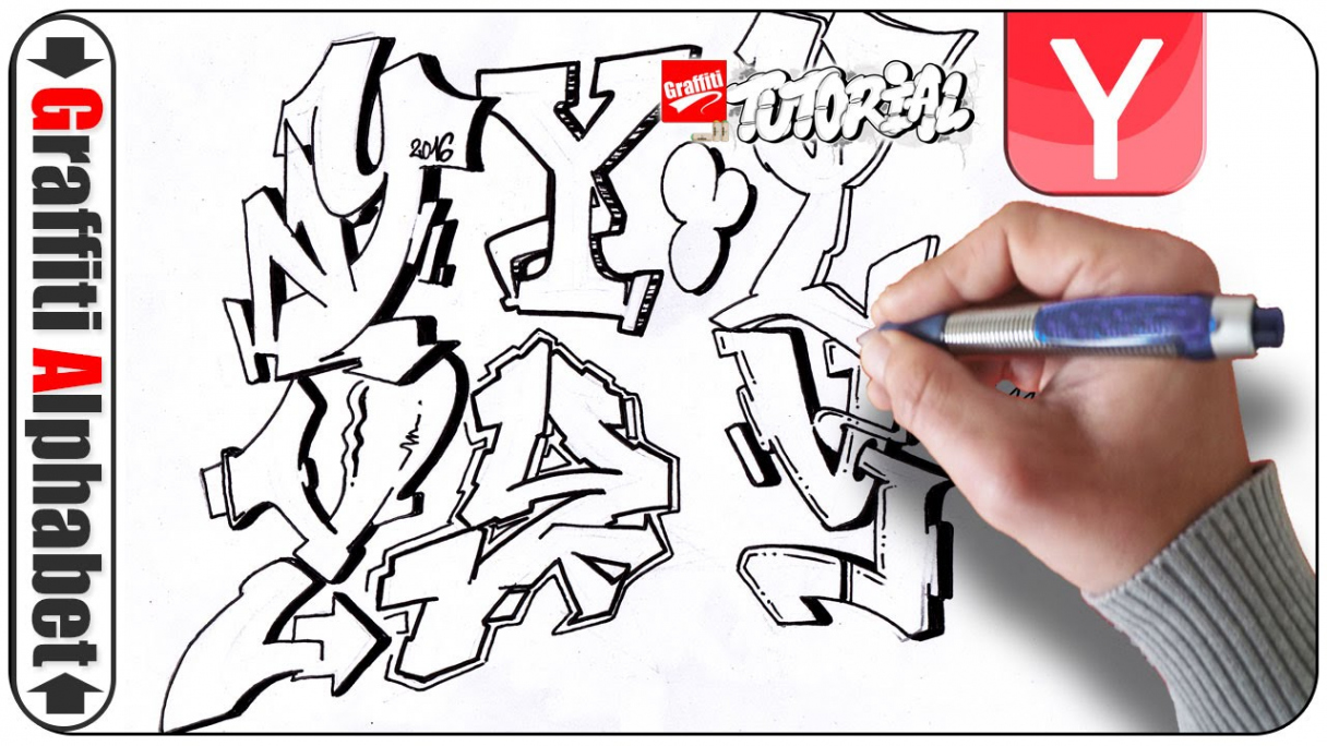 Graffiti Alphabets - Buchstaben Y - Letras Y - Letters Y - Full HD   Graffiti lettering fonts, Graffiti lettering, Graffiti alphabet