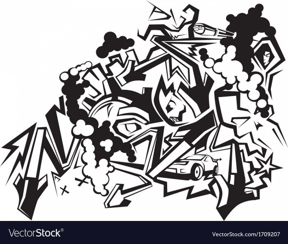 Graffiti art  Royalty Free Vector Image - VectorStock