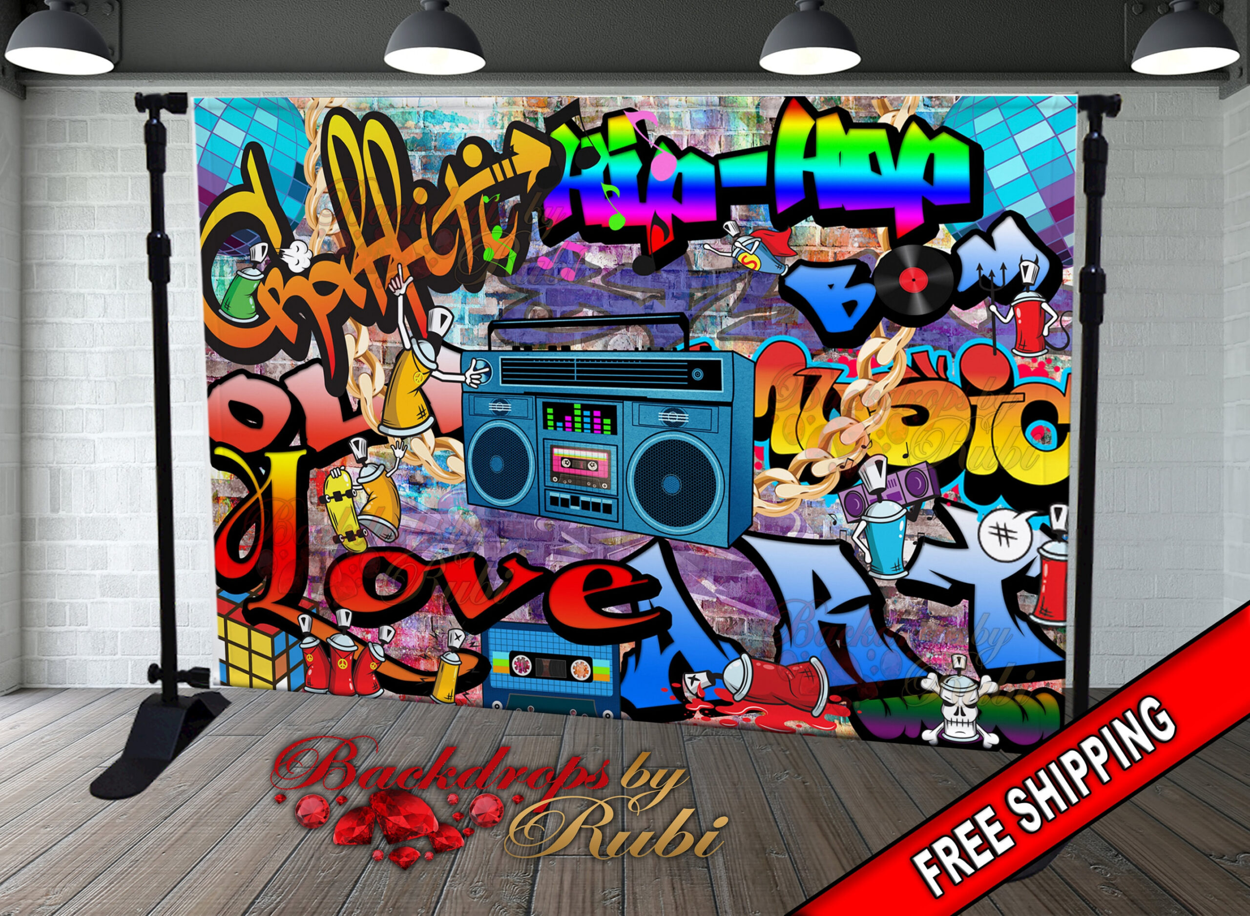 Graffiti Backdrop Graffiti Banner 