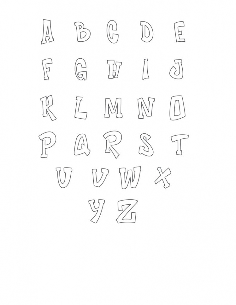 Graffiti Bubble Letters Alphabet Printable - Freebie Finding Mom