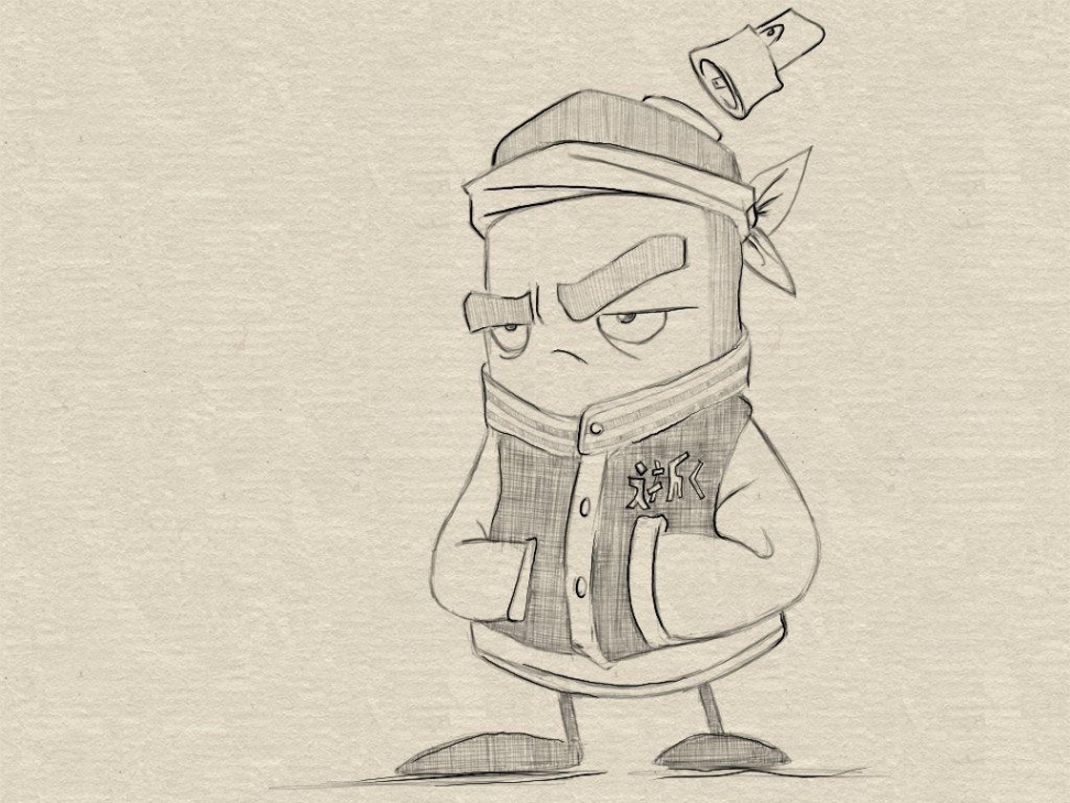 Graffiti Character Sketch by KingDavid on DeviantArt