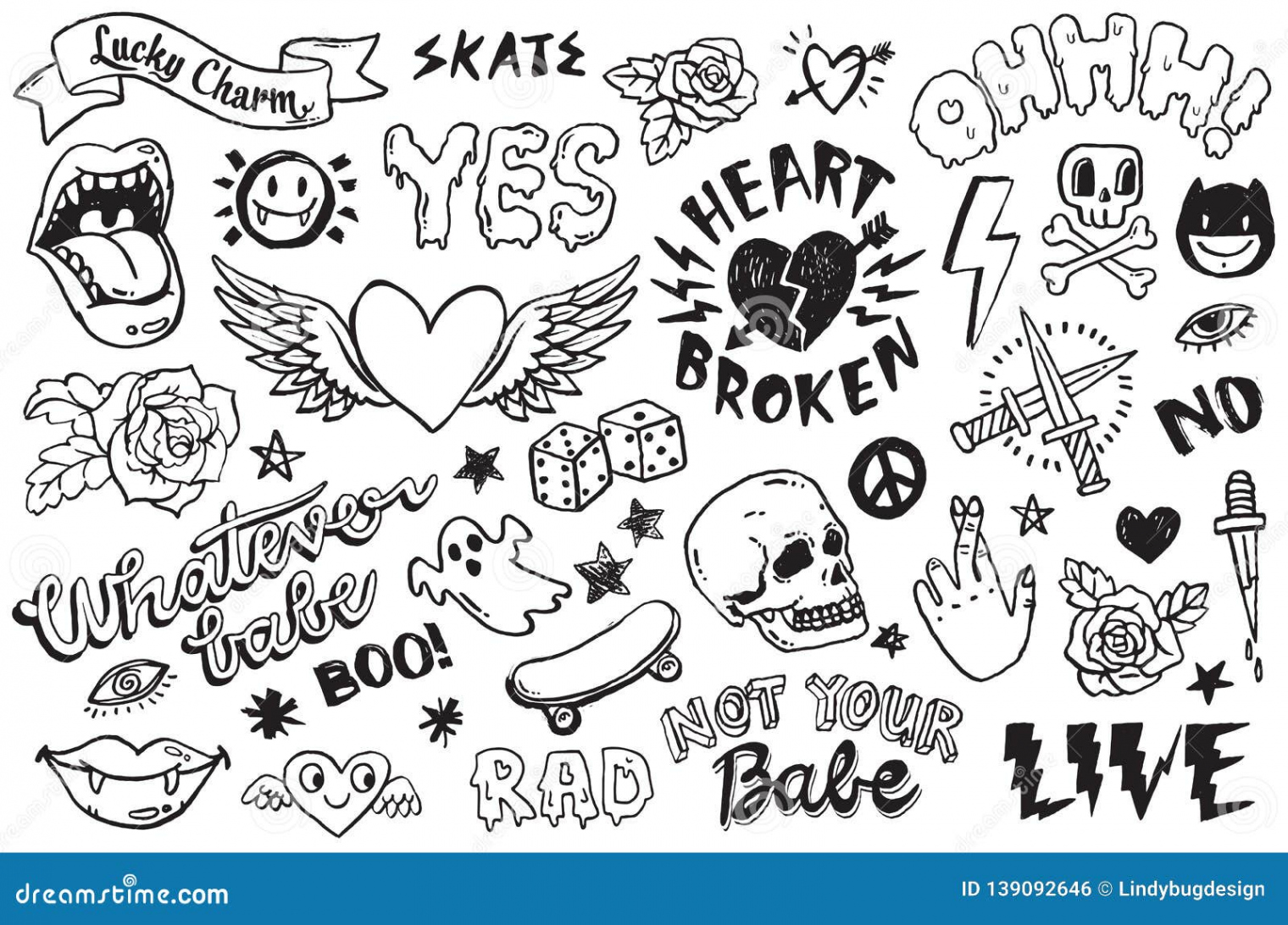 Graffiti Doodle Stock Illustrations – , Graffiti Doodle Stock