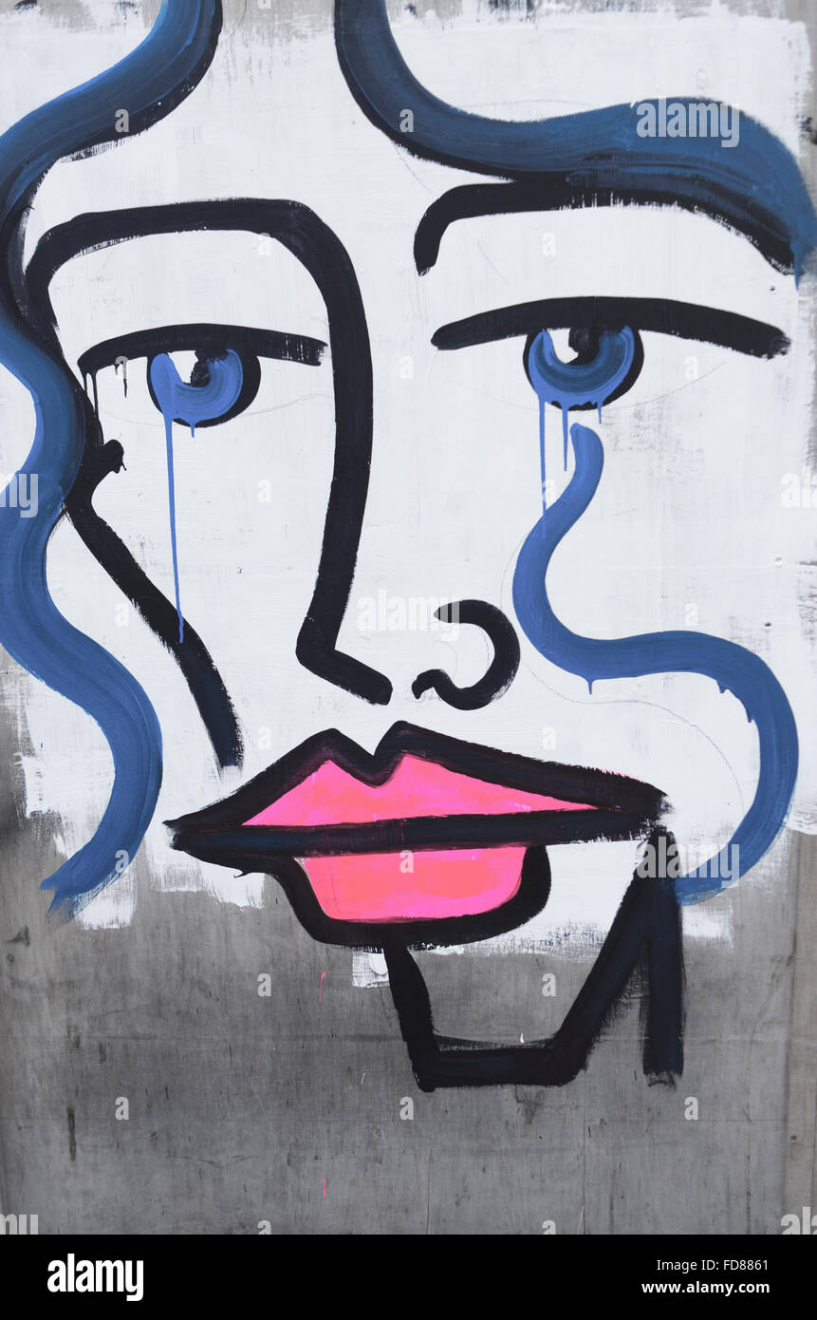 Graffiti face hi-res stock photography and images - Alamy