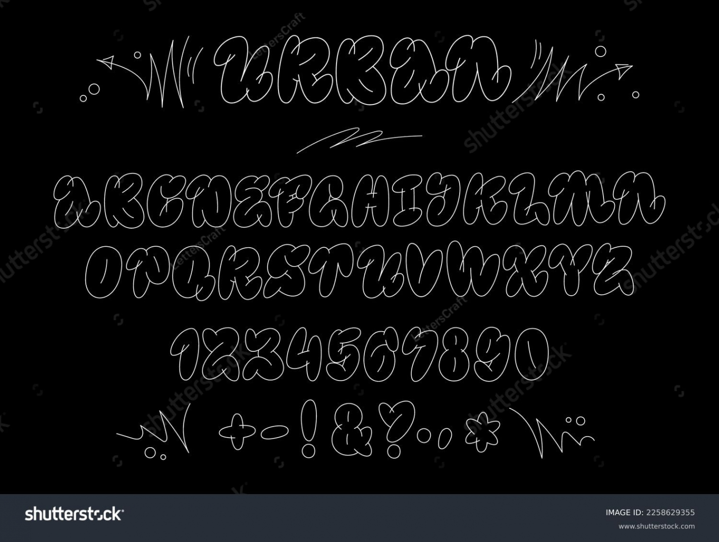 , Graffiti Font Numbers Images, Stock Photos, D objects