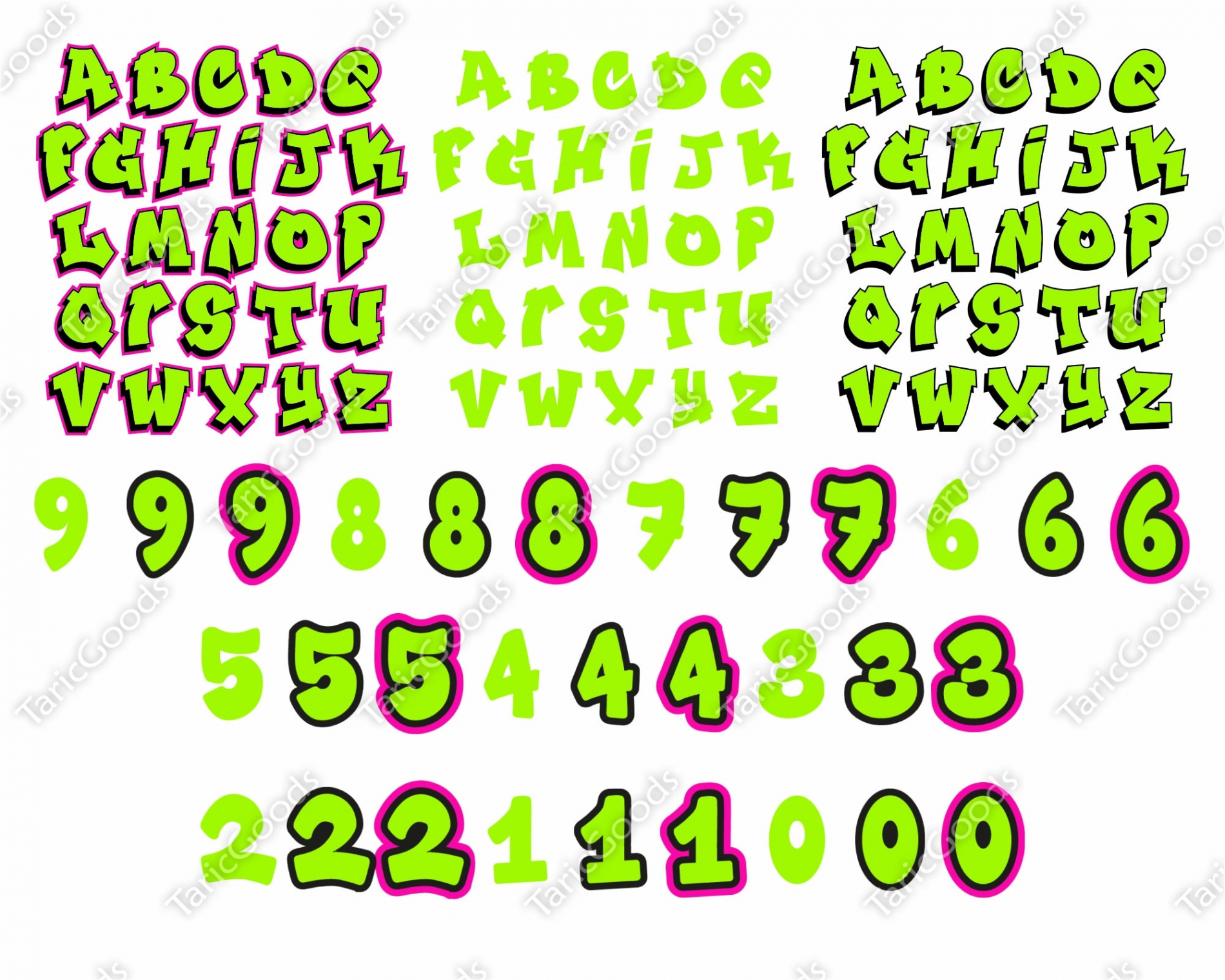 Graffiti Font Svg s Letters Png File For Cricut