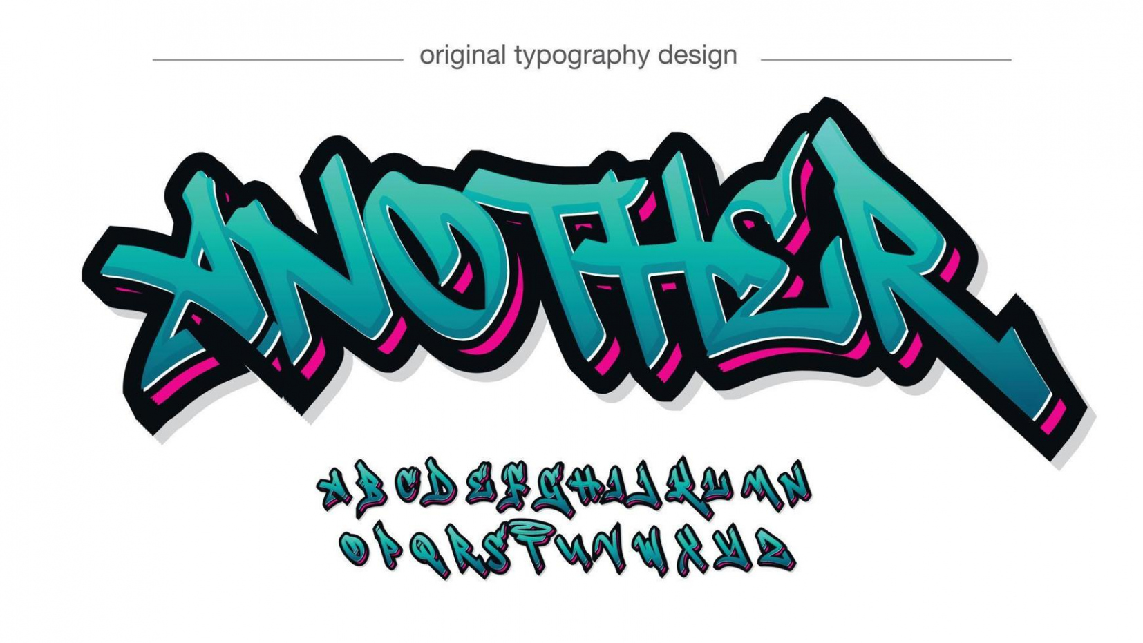 Graffiti Font Vector Art, Icons, and Graphics for Free Download