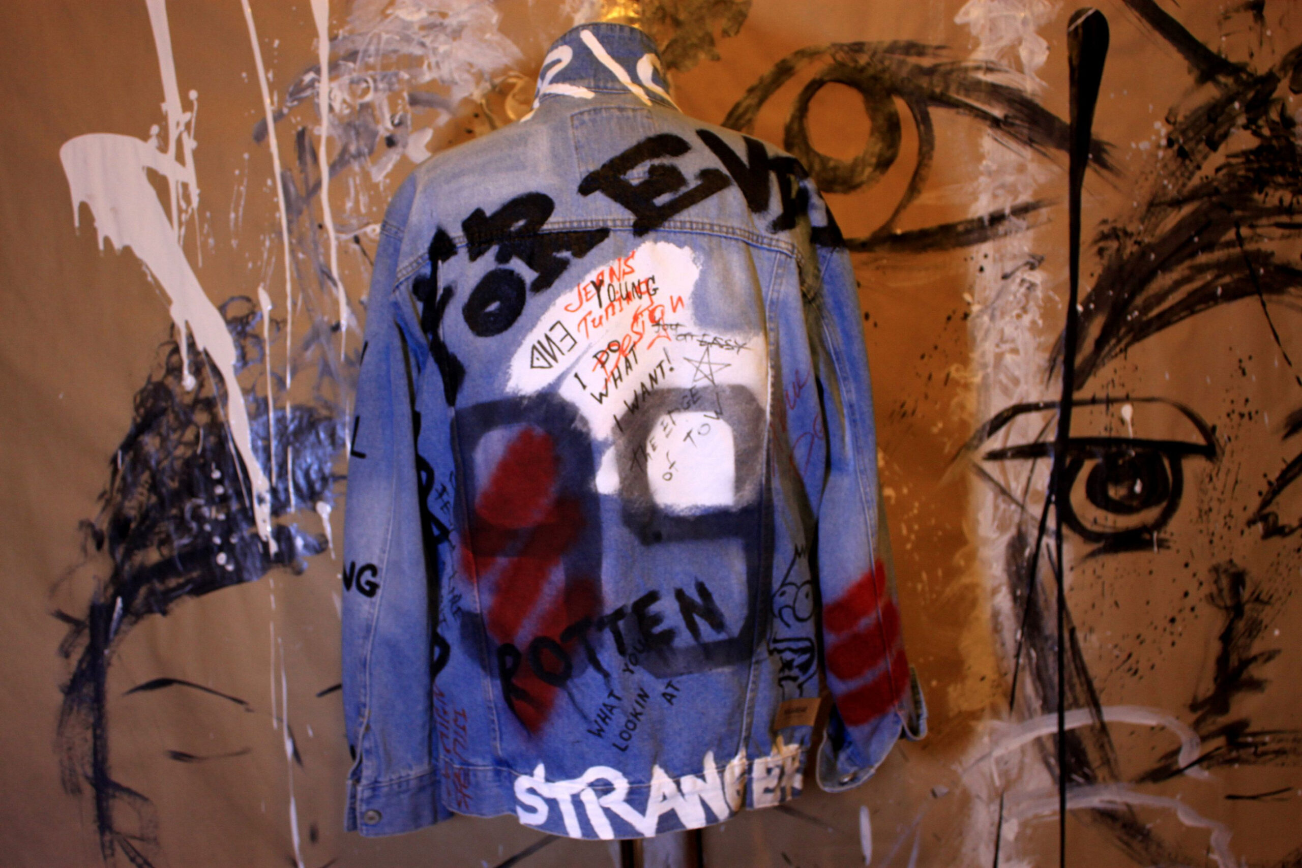 Graffiti Jacket Jacket Coat Oversized Jacket Graffiti - Etsy