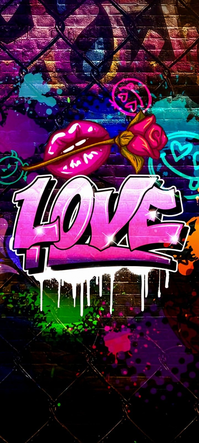 Graffiti Love ❤️ in   Love animation wallpaper, Love