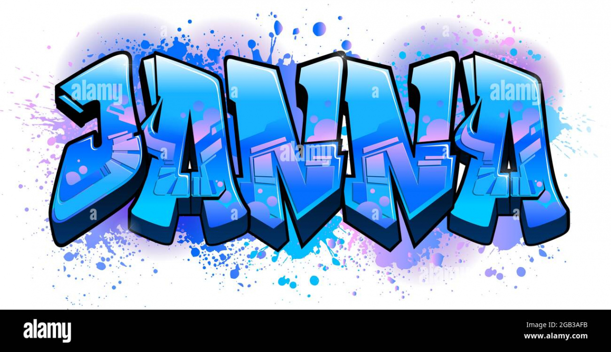 Graffiti name Cut Out Stock Images & Pictures - Alamy