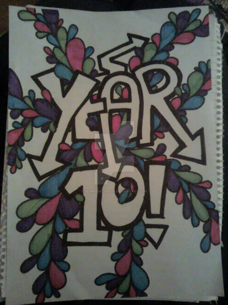 Graffiti Page for Yearbook by GemmaMichaela on DeviantArt