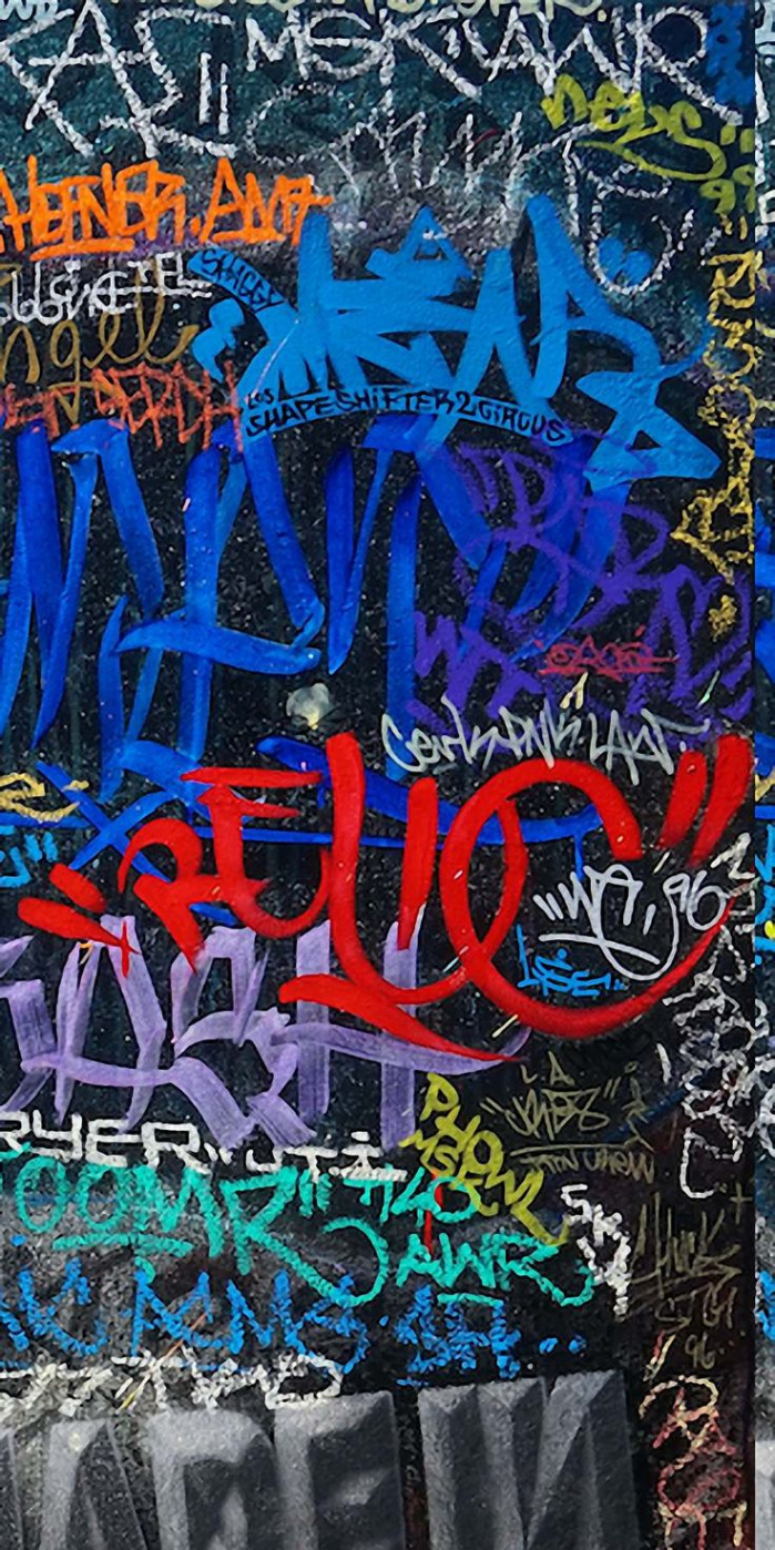 graffiti phone wallpapers colorful background  Граффити в виде