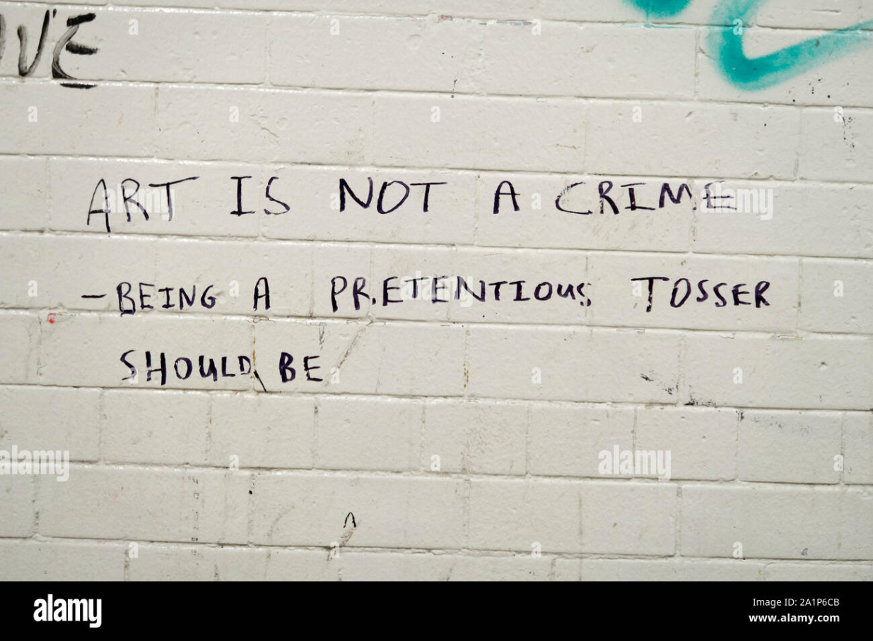 Graffiti quote hi-res stock photography and images - Alamy