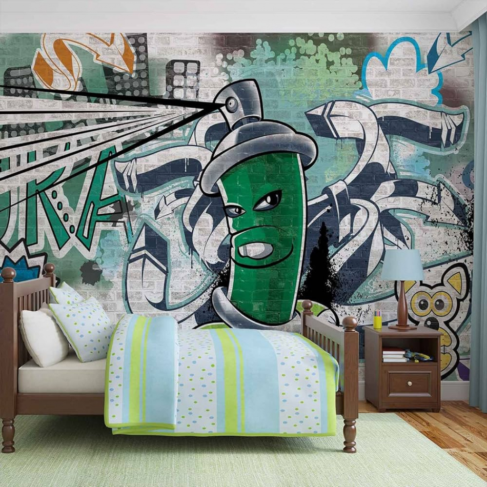 Graffiti Street Art Photo Wallpaper Wall Mural (FW), M - cm