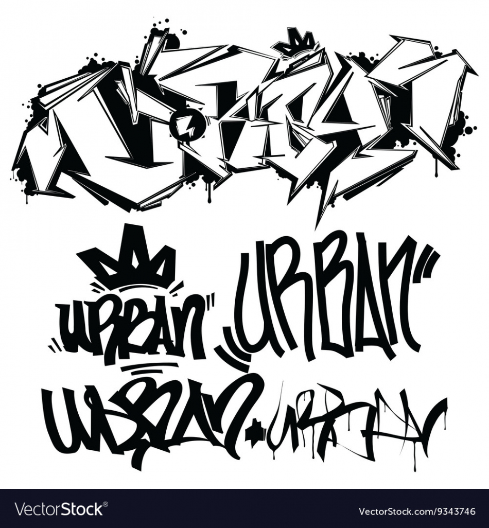 Graffiti tags - writing Royalty Free Vector Image