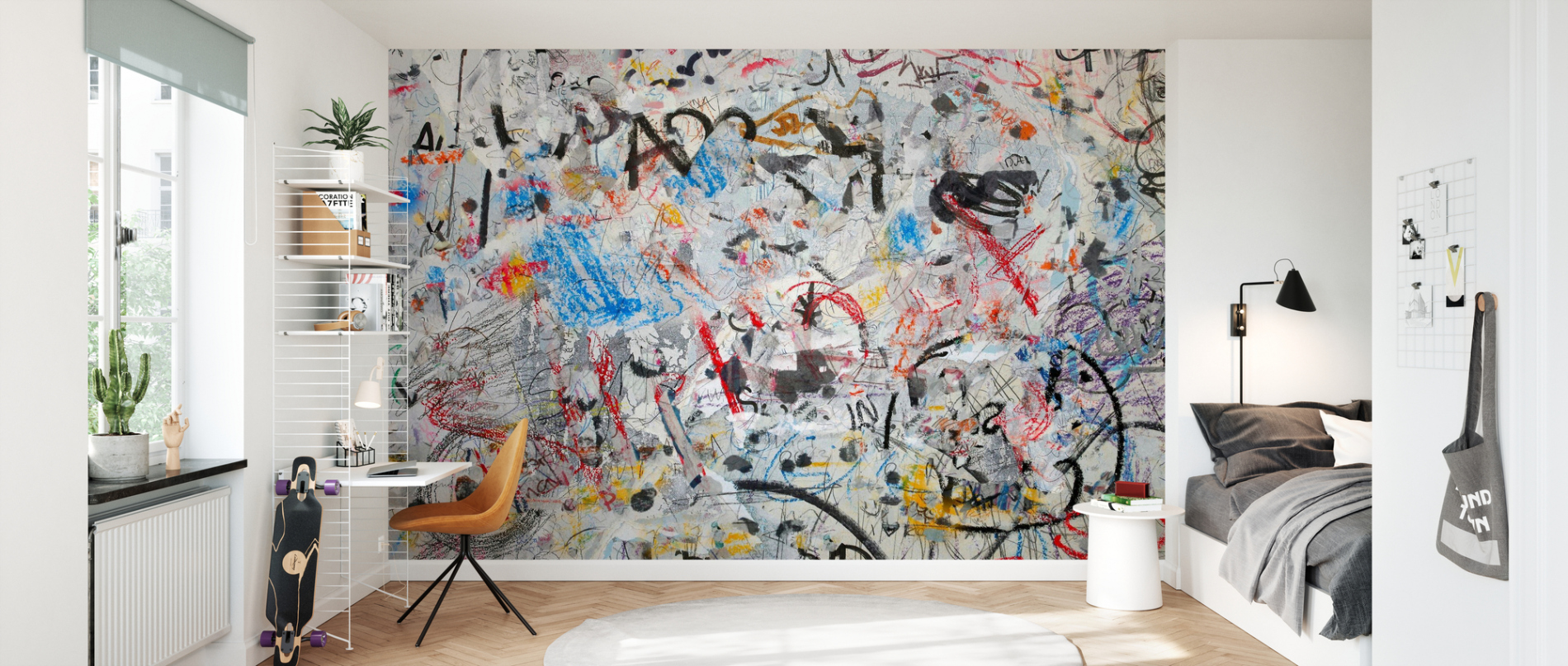 Grunge Graffiti Wall – Fototapeten online – Photowall