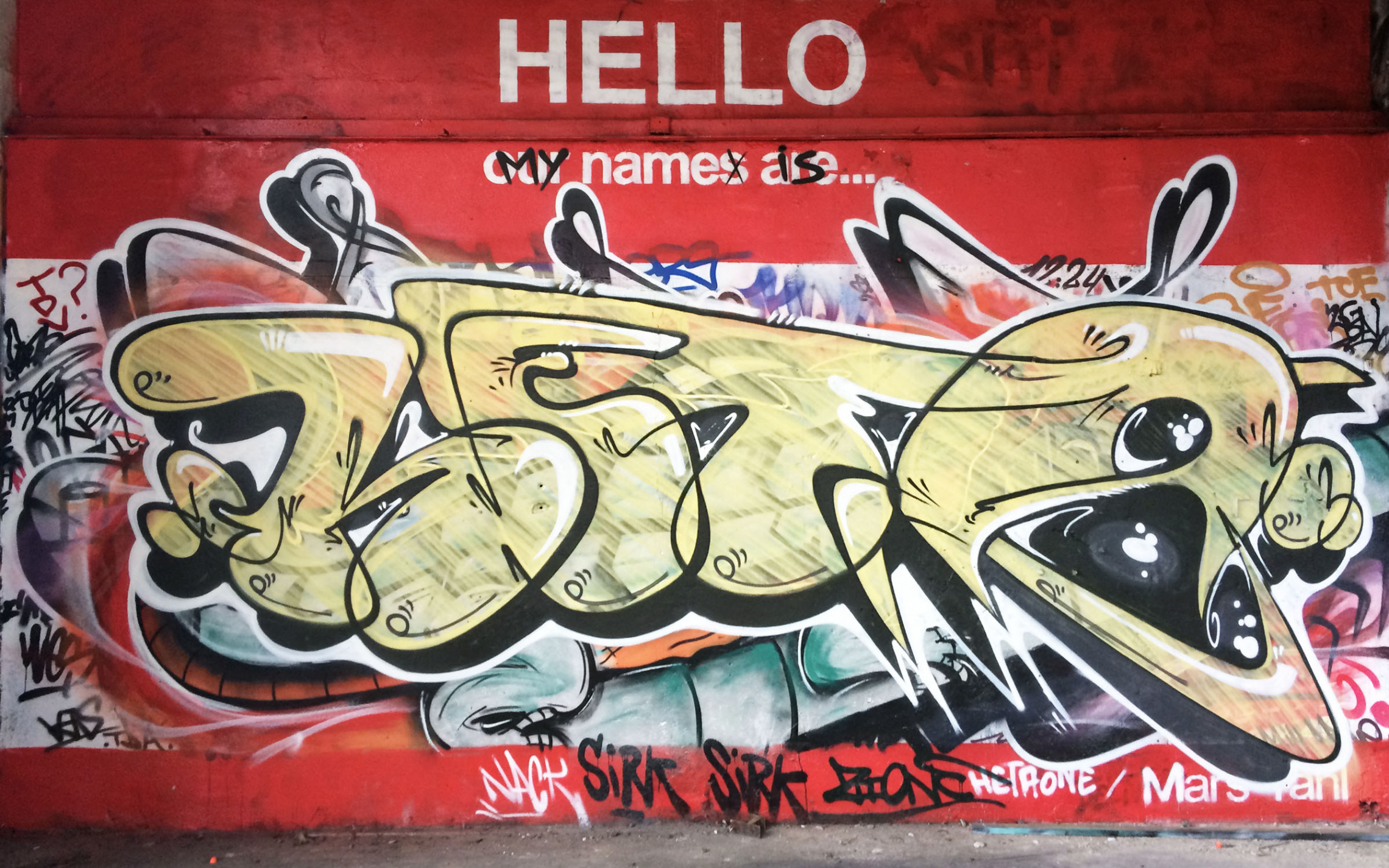 Hello my name is  - HETA ONE - Street Artist - Graffiti