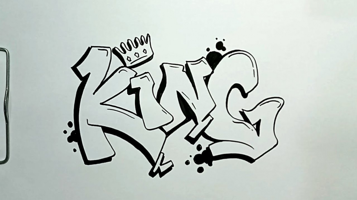 How to Draw Graffiti Letter KING