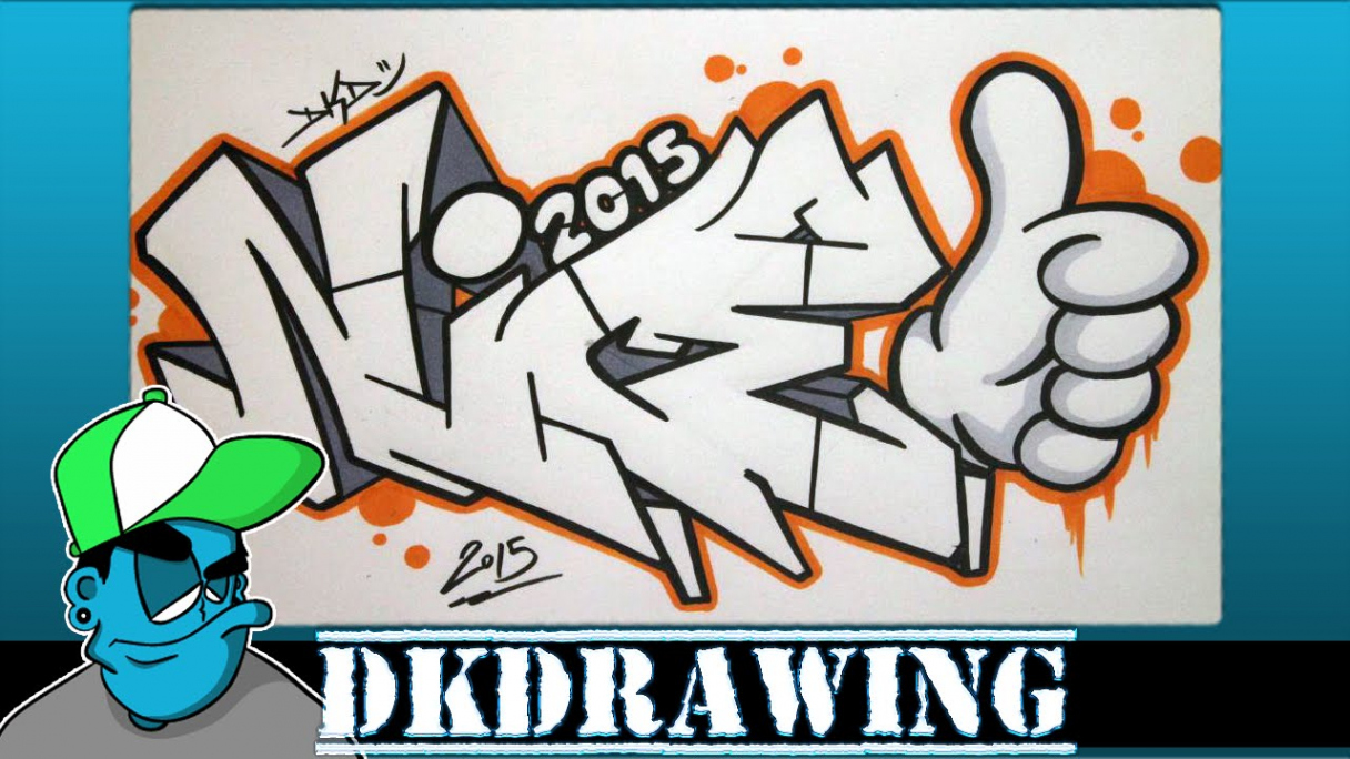 How to draw graffiti letters nice step by step