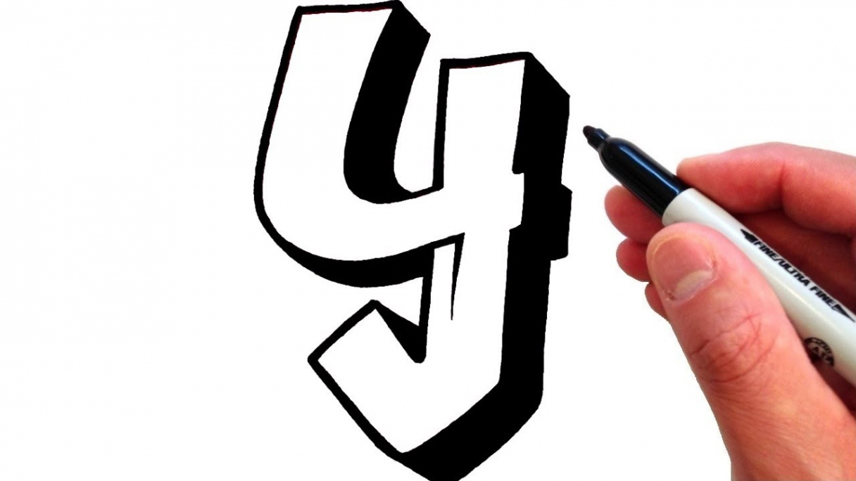 How to Draw the Letter Y in Graffiti Style - EASY!