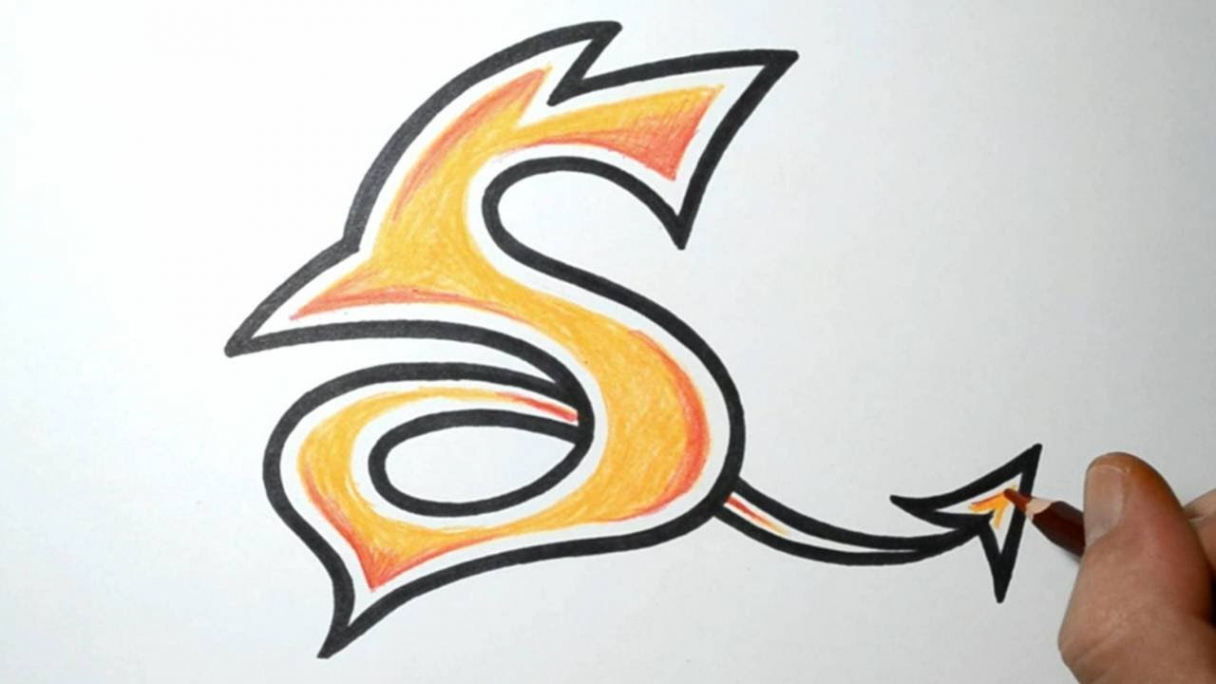 How to Draw Wild Graffiti Letters - S