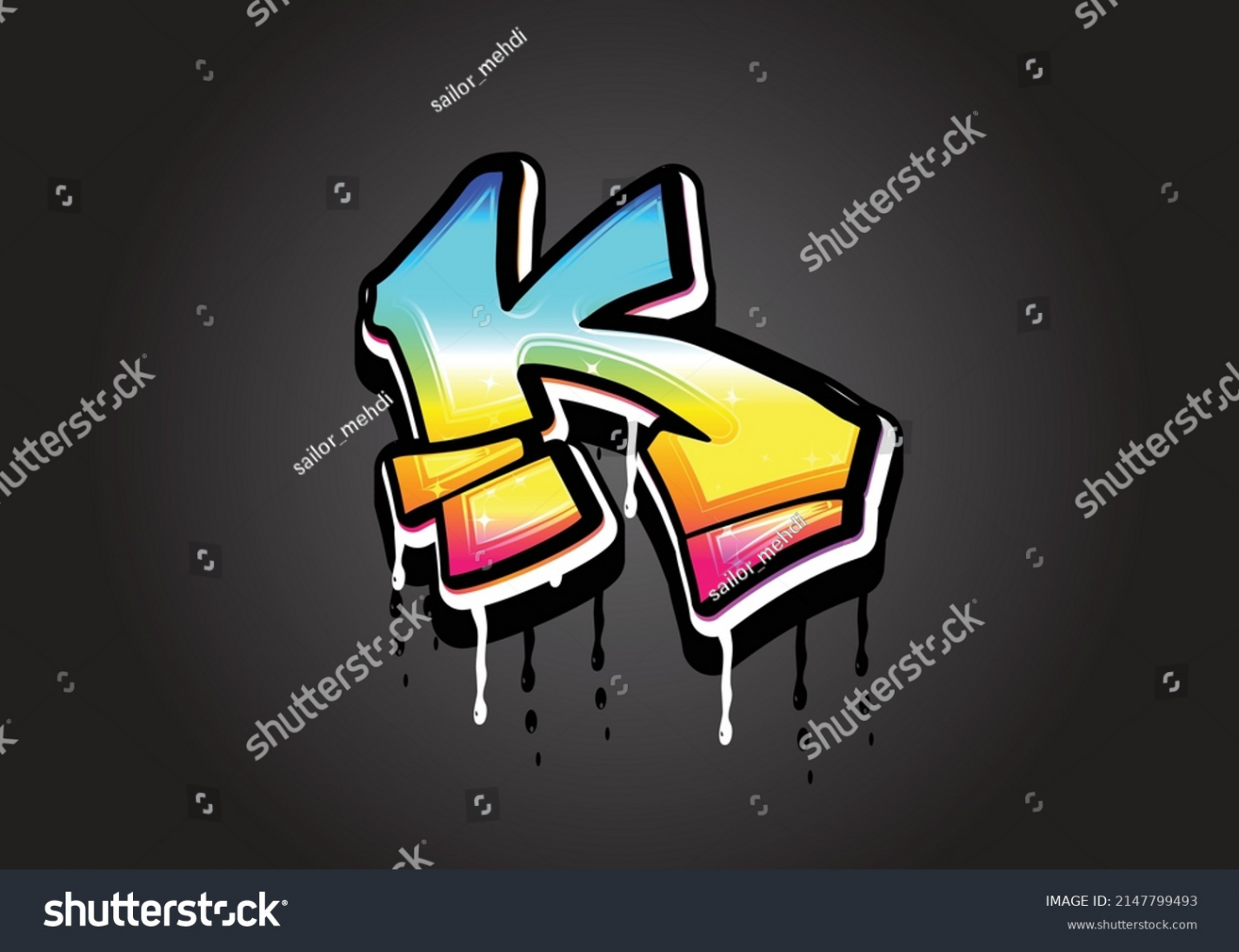 , K Graffiti Images, Stock Photos, D objects, & Vectors