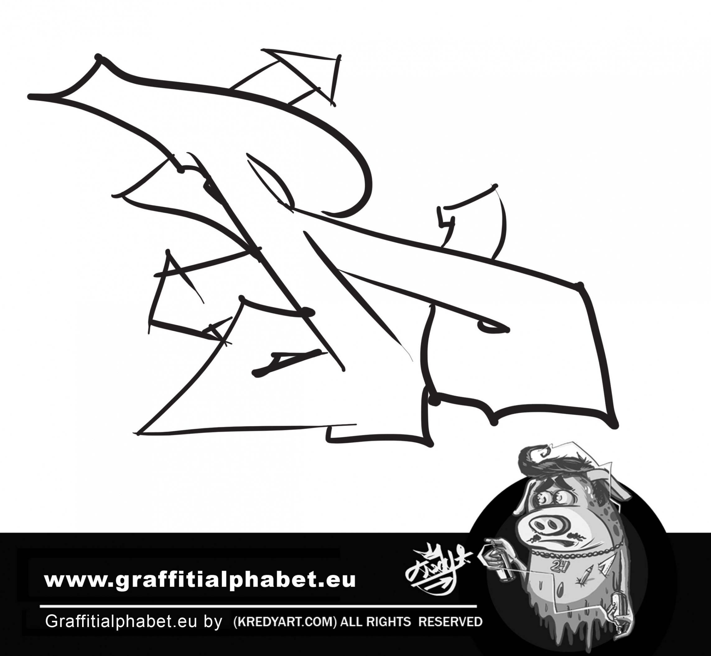 Learn how to make graffiti letter R in this graffiti tutorial by