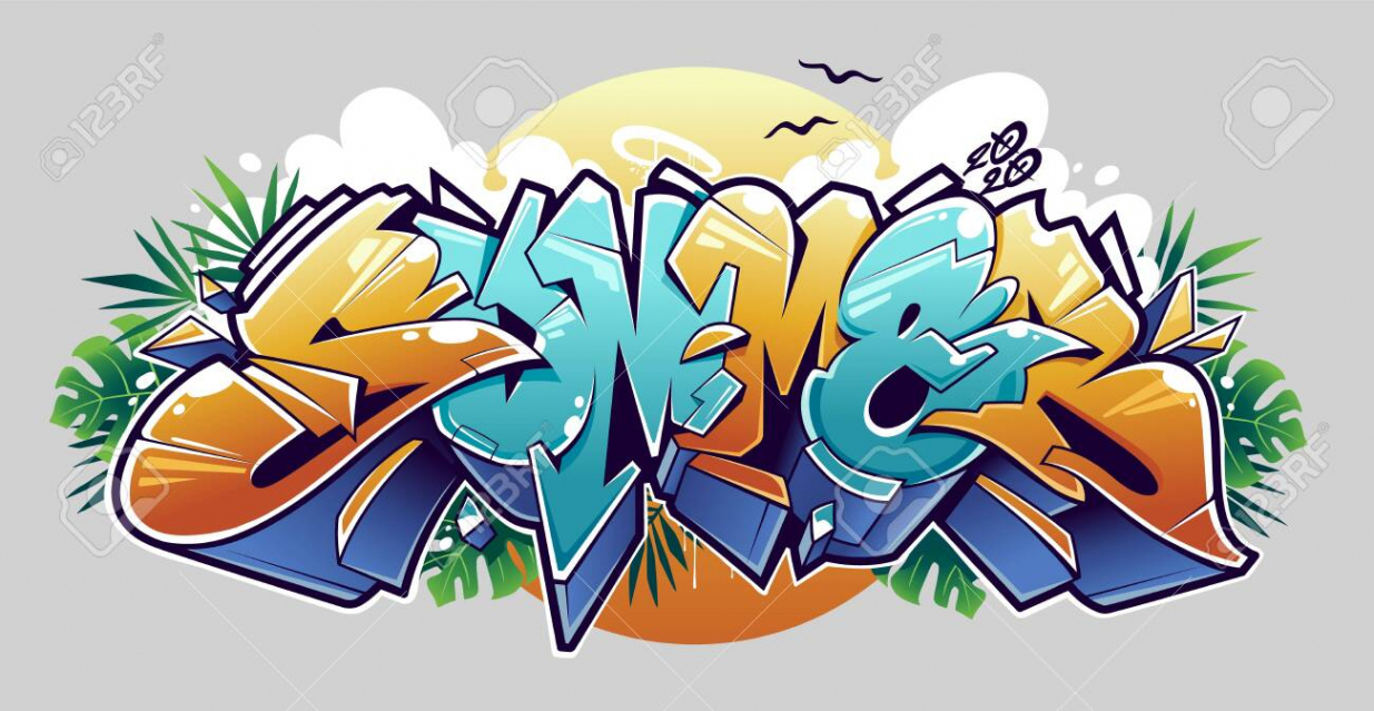 Lettrage Graffiti D