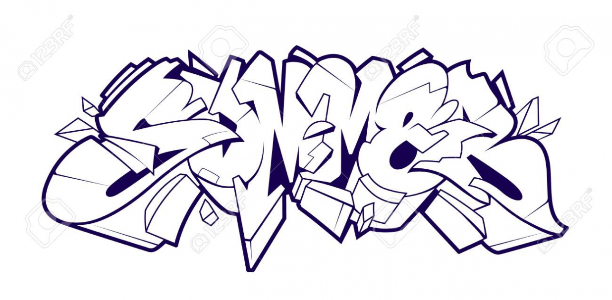 Lettrage Graffiti D