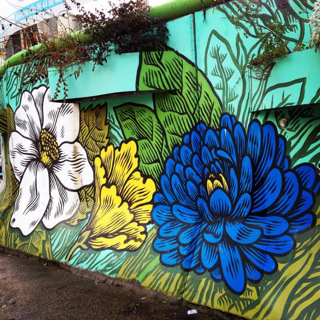 Lo-Fi #flowers #graffiti #murals #murales #streetart #urbanart